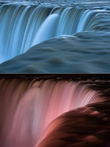 Niagara Falls, day and night